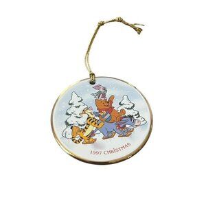 The Disney Collection 1997 Grolier Collectibles Pooh's Skating Party Ornament
